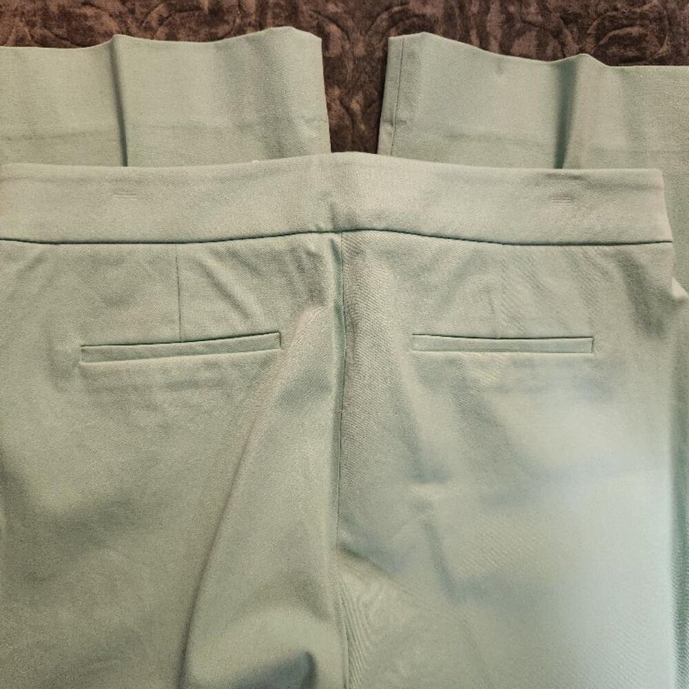 NWT J. Crew Hayden Kick Out Crop Pant in Bi Stretch Cotton Sz 8 Mint Aqua - Picture 11 of 11